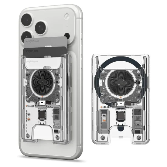 Магнитен портфейл Spigen Magnetic Wallet MagSafe Ultra Hybrid (AFA11403) - съхранение на 3 карти - Zero One