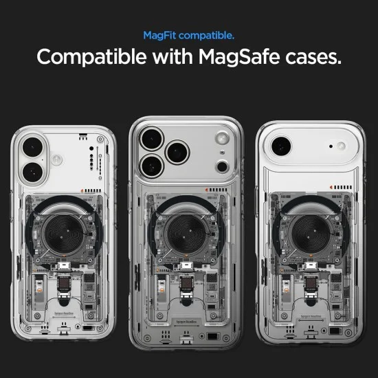 Магнитен портфейл Spigen Magnetic Wallet MagSafe Ultra Hybrid (AFA11403) - съхранение на 3 карти - Zero One