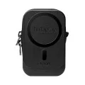 Магнитен портфейл Spigen TinTap ZIP MagFit 2 (AFA11564) - MagSafe портфейл с джоб за колан и джобове за карти - Черен