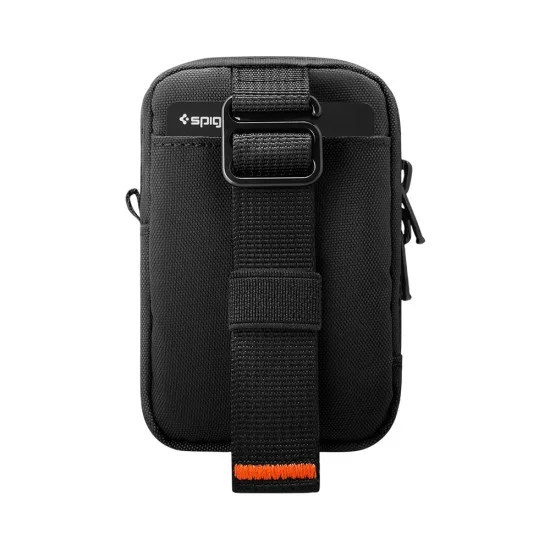 Магнитен портфейл Spigen TinTap ZIP MagFit 2 (AFA11564) - MagSafe портфейл с джоб за колан и джобове за карти - Черен