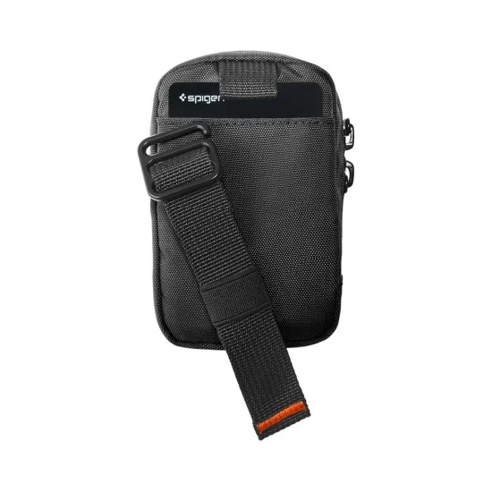 Магнитен портфейл Spigen TinTap ZIP MagFit 2 (AFA11564) - MagSafe портфейл с джоб за колан и джобове за карти - Черен
