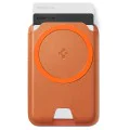Магнитен портфейл за карти Spigen Valentinus Wallet MagFit+ - за 3 карти, PU кожа - Оранжев (Metallic Orange)