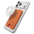 Магнитен портфейл за карти Spigen Valentinus Wallet MagFit+ - за 3 карти, PU кожа - Оранжев (Metallic Orange)