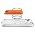 Магнитен портфейл за карти Spigen Valentinus Wallet MagFit+ - за 3 карти, PU кожа - Оранжев (Metallic Orange)