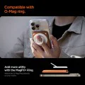 Магнитен портфейл за карти Spigen Valentinus Wallet MagFit+ - за 3 карти, PU кожа - Оранжев (Metallic Orange)