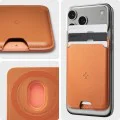 Магнитен портфейл за карти Spigen Valentinus Wallet MagFit - за 3 карти, PU кожа - Оранжев (Metallic Orange)
