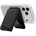 Магнитен портфейл с поставка MagSafe Valentinus S-2 (AFA11978), PU кожа, до 3 карти - Spigen - Черен