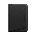 Магнитен портфейл с поставка MagSafe Valentinus S-2 (AFA11978), PU кожа, до 3 карти - Spigen - Черен