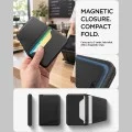Магнитен портфейл с поставка MagSafe Valentinus S-2 (AFA11978), PU кожа, до 3 карти - Spigen - Черен