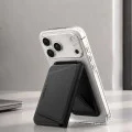 Магнитен портфейл с поставка MagSafe Valentinus S-2 (AFA11978), PU кожа, до 3 карти - Spigen - Черен