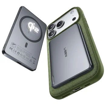 Магнитна външна батерия Lisen L601 Pro (YL0325090011) - Type-C, ултра тънка, литиево-полимерна технология, 15W, 5000mAh - Сив