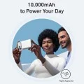 Магнитна външна батерия Power Bank Magnetic MagGo Slim (A1664H21) - Type-C, 10000mAh, Бързо зареждане, Qi2 15W, Кабелно 30W - Anker - Бял