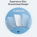 Магнитна външна батерия Power Bank Magnetic MagGo Slim (A1664H21) - Type-C, 10000mAh, Бързо зареждане, Qi2 15W, Кабелно 30W - Anker - Бял