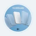 Магнитна външна батерия Power Bank Magnetic MagGo Slim (A1664H21) - Type-C, 10000mAh, Бързо зареждане, Qi2 15W, Кабелно 30W - Anker - Бял