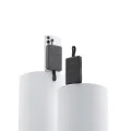 Магнитна външна батерия Power Bank WPB100L (CKWPB100LGLBK) - Вграден кабел, USB-C, Безжично 7.5W, 22.5W Кабелно, 10000mAh - Cuktech - Черен