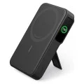 Магнитна външна батерия Power Bank MagGo (A1654G11) - за iPhone, Дигитален дисплей, Безжично зареждане, Стойка, 10000mAh, 15W - Anker - Черен