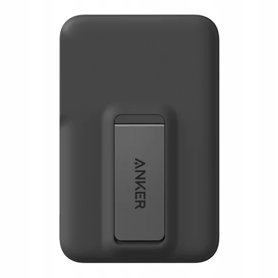 Магнитна външна батерия Power Bank MagGo (A1654G11) - за iPhone, Дигитален дисплей, Безжично зареждане, Стойка, 10000mAh, 15W - Anker - Черен
