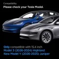 Матиран протектор против отблясъци за дисплей на Tesla Model Y (2026/2025) / Model 3 (2026/2025/2024) Glas.tR EZ-FIT Anti-Glare Matte FC (AGL07152) - Spigen - Черен