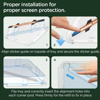 Матов протектор за екран Spigen GLAS.tR EZ Fit Anti-Glare Refill (AGL04338) - за 15'' екран, Tesla Model 3/Y, 9H, 0.2 mm, Eco Pack - Матово прозрачен