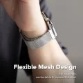 Метална каишка за Apple Watch 1/2/3/4/5/6/7/8/9/10/11/SE/SE 2/SE 3/Ultra 1/2/3/4 (42/44/45/46/49mm) Metal One Mesh - Ringke - Сребрист