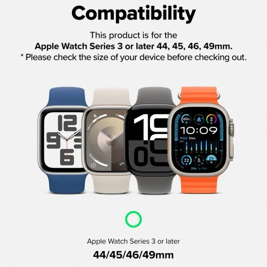 Метална каишка за Apple Watch 1/2/3/4/5/6/7/8/9/10/11/SE/SE 2/SE 3/Ultra 1/2/3/4 (42/44/45/46/49mm) Metal One Mesh - Ringke - Сребрист