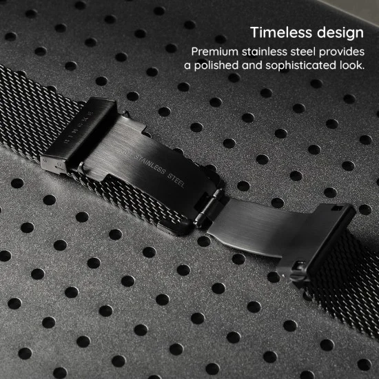 Метална каишка за Apple Watch 1/2/3/4/5/6/7/8/9/10/11/SE/SE 2/SE 3/Ultra 1/2/3/4 (42/44/45/46/49mm) Metal One Mesh - Ringke - Сребрист