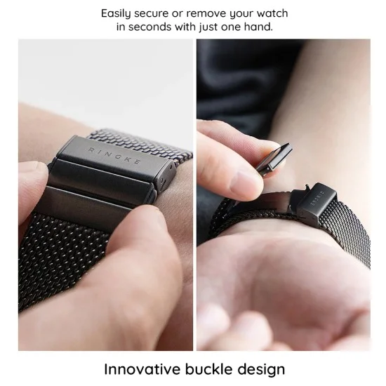 Метална каишка за Samsung Galaxy Watch Ultra 2 Metal One Mesh - Ringke - Черен