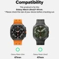 Метална каишка за Samsung Galaxy Watch Ultra 2 Metal One Mesh - Ringke - Черен