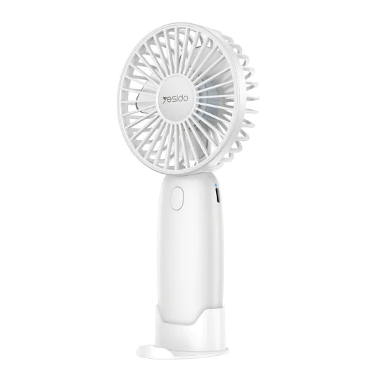 Мини вентилатор Yesido Mini Handheld Fan (YF15) - със стойка за телефон, 1200mAh - Черен