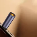 Мини запалка за цигари Techsuit SmokeX (ML1) - Type-C, 6W, Алуминиева, Портативна - Сива