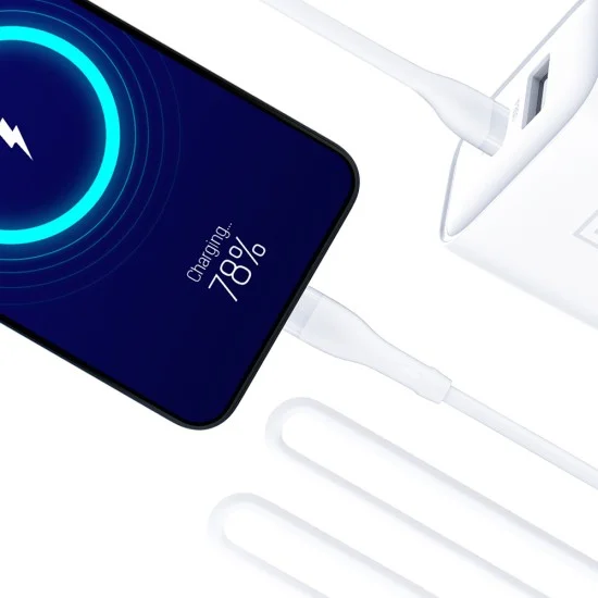 Мрежово зарядно устройство DualCharge, USB QC 3.0, USB-C PD 3.0, 20W - 3mk - Бял