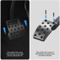 Накладки за педали Spigen Pedal Covers Stuttgart (ACP04510) - за Tesla Model Y/3, пълен комплект, изпъкнали, неръждаема стомана, с гумени бутони - Сребрист
