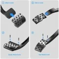 Накладки за педали Spigen Pedal Covers Stuttgart (ACP04510) - за Tesla Model Y/3, пълен комплект, изпъкнали, неръждаема стомана, с гумени бутони - Сребрист