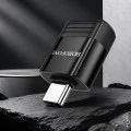 OTG адаптер Borofone (BV18) - Type-C (M) към USB 3.0 (F), функции за зареждане и трансфер на данни, Plug&Play, 4A - Черен