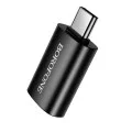 OTG адаптер Borofone (BV26C) - Type-C (M) към USB 3.0 (M), функции за зареждане и трансфер на данни, 5Gbps, 2A - Черен