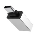 OTG адаптер Borofone (BV3) - Type-C (M) към USB-A (F), функции за зареждане и трансфер на данни, алуминиев, 5Gbps - Сребрист
