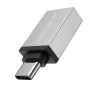 OTG адаптер Borofone (BV3) - Type-C (M) към USB-A (F), функции за зареждане и трансфер на данни, алуминиев, 5Gbps - Сребрист