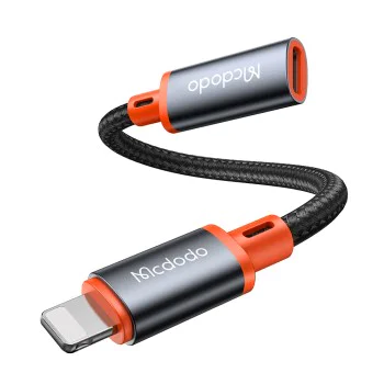 OTG адаптер (CA-1440) - Mcdodo - Type-C към Lightning, 480Mbps, поддържа аудио - Черно