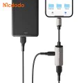 OTG адаптер (CA-2690) - Mcdodo - Lightning към USB + Lightning порт за зареждане, 2.4A - Тъмносиво