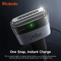 OTG адаптер Mcdodo (OT-8850) - Type-C към MagSafe 3, 140W, алуминиева сплав, LED индикатор, за MacBook Air/Pro - Черен