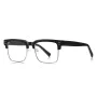 Очила за компютър Techsuit Anti-Blue Light Glasses Reflex PC (2205) - дамски, квадратни - Черен / Сребрист