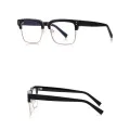Очила за компютър Techsuit Anti-Blue Light Glasses Reflex PC (2205) - дамски, квадратни - Черен / Златист