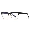 Очила за компютър Techsuit Anti-Blue Light Glasses Reflex PC (2205) - дамски, квадратни - Черен / Златист