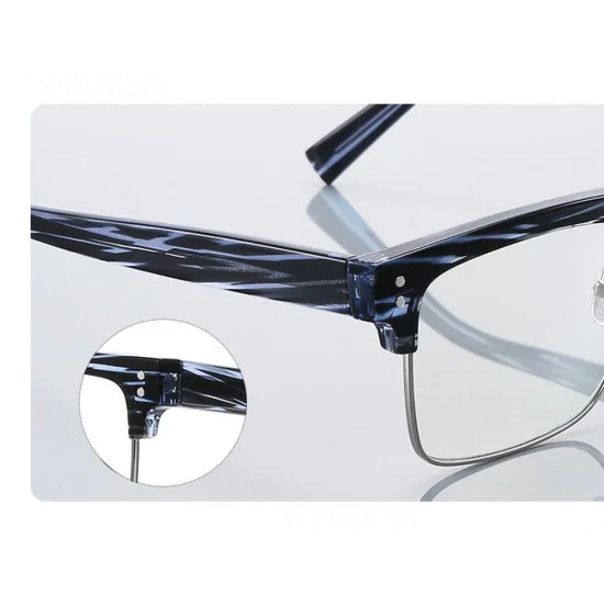 Очила за компютър Techsuit Anti-Blue Light Glasses Reflex PC (2205) - дамски, квадратни - Черен / Златист