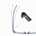 Очила за компютър Techsuit Anti-Blue Light Glasses Reflex PC (2205) - дамски, квадратни - Черен / Златист