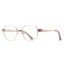 Очила за компютър Techsuit Anti-Blue Light Glasses Reflex PC (3172) - дамски, правоъгълни - Розов / Златист