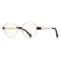 Очила за компютър Techsuit Anti-Blue Light Glasses Reflex PC (3175) - дамски, кръгли - Златист / Черен