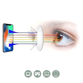 Очила за компютър Techsuit Anti-Blue Light Glasses Reflex PC (83092) - унисекс, големи квадратни - Мат Черен / Сребрист