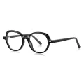 Очила за компютър Techsuit Anti-Blue Light Glasses Reflex PC (LS051) - дамски, голяма рамка - Черни