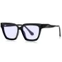 Очила за компютър Techsuit Anti-Blue Light Glasses Reflex PC (LS083) - дамски, големи квадратни - Черни